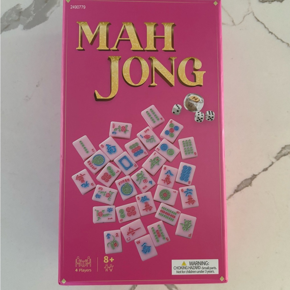 Pink Mahjong Game Set